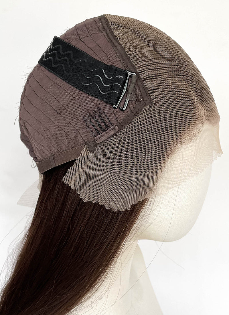 Brunette Wavy 13" x 6" Lace Top Synthetic Hair Wig LFCS339