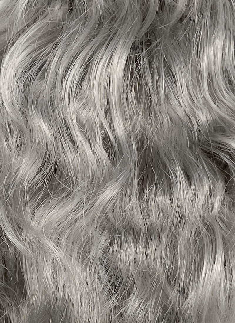 Grey Wavy Lace Front Synthetic Wig LFCS343
