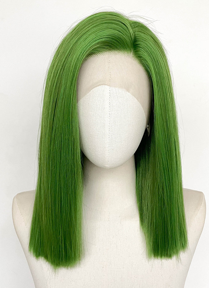 Green Straight Lace Front Synthetic Wig LFCS348