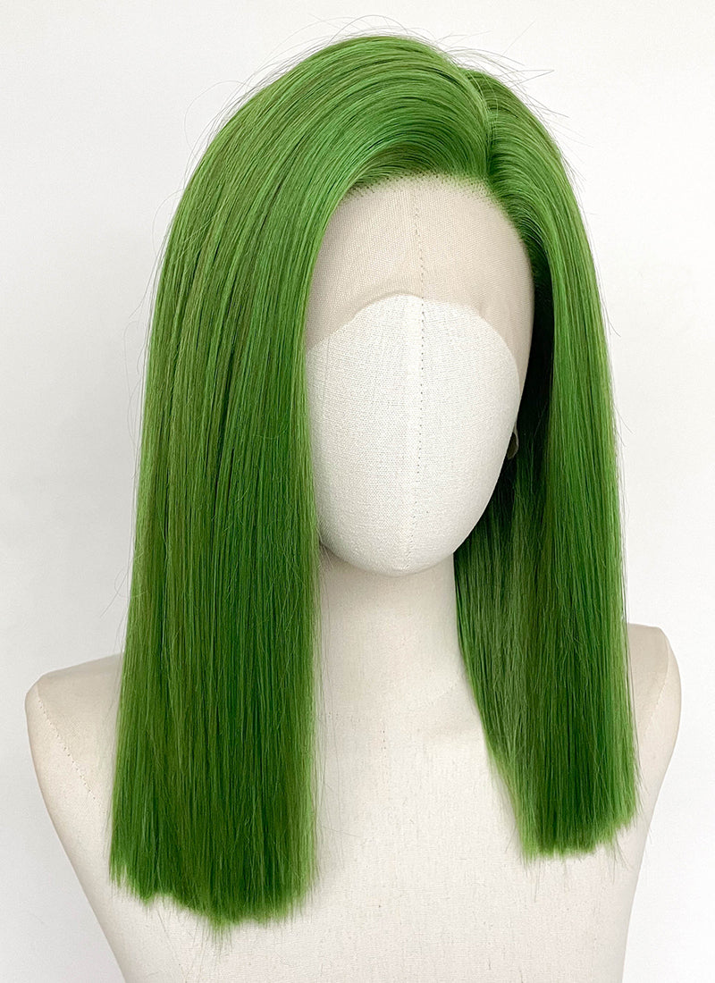 Green Straight Lace Front Synthetic Wig LFCS348