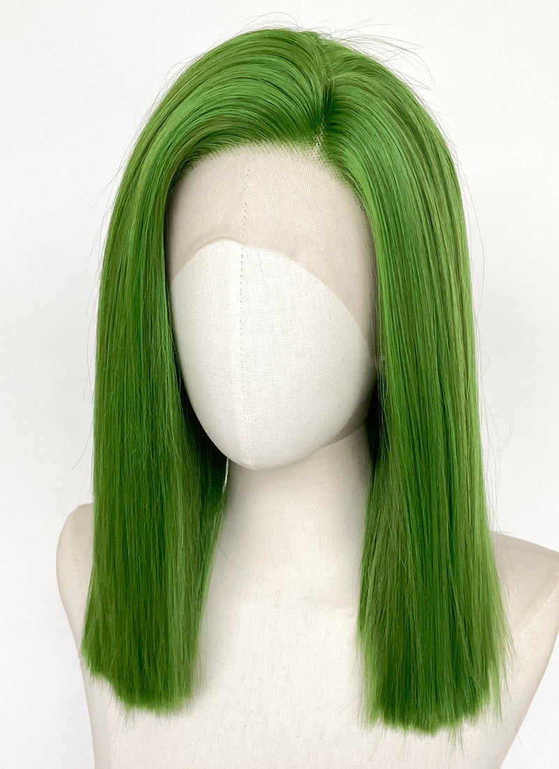 Green Straight Lace Front Synthetic Wig LFCS348