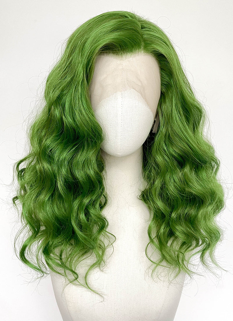 Green Wavy Lace Front Synthetic Wig LFCS351
