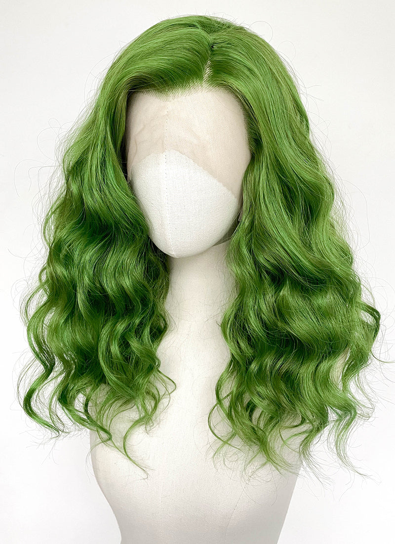 Green Wavy Lace Front Synthetic Wig LFCS351