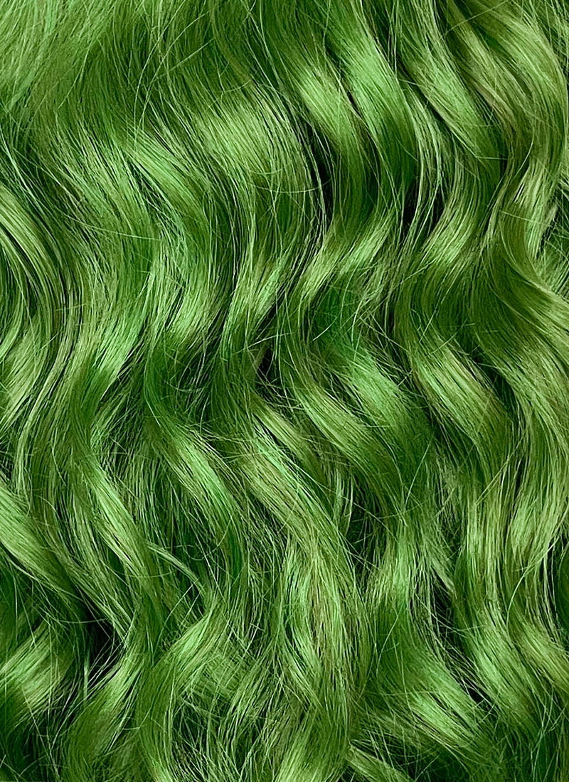 Green Wavy Lace Front Synthetic Wig LFCS351
