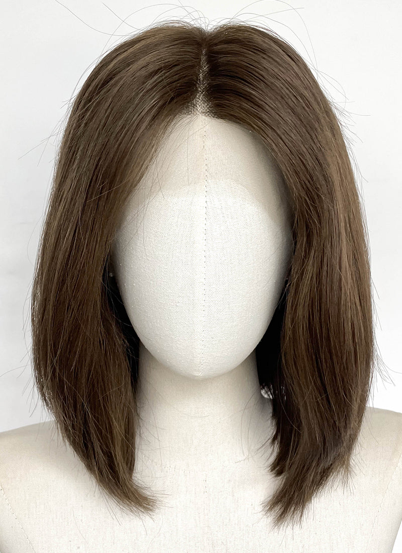 Brown Straight 13" x 6" Lace Top Synthetic Hair Wig LFCS352