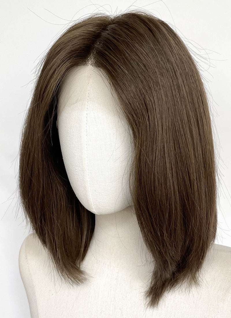 Brown Straight 13" x 6" Lace Top Synthetic Hair Wig LFCS352