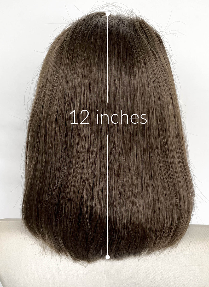 Brown Straight 13" x 6" Lace Top Synthetic Hair Wig LFCS352