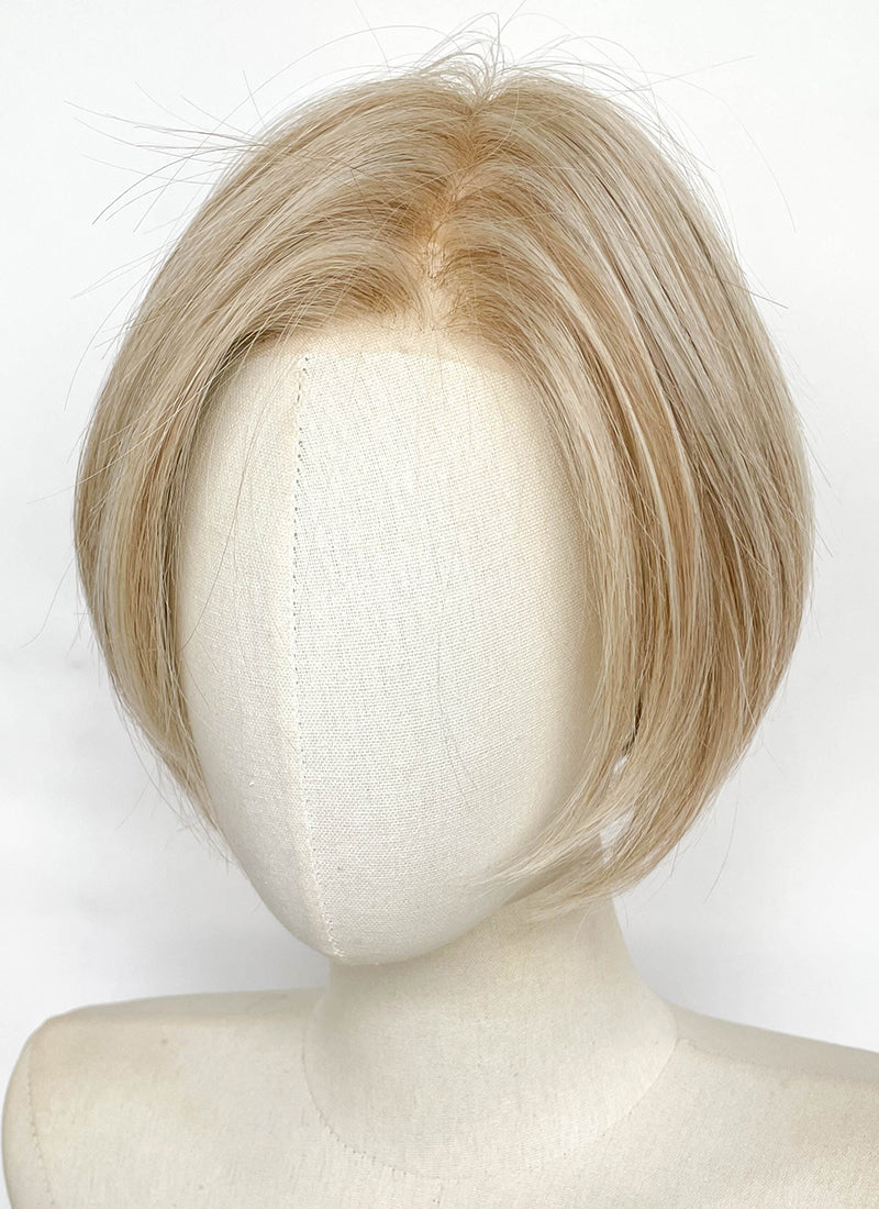 Mixed Blonde Straight Mono Top Lace Wig LFCS353
