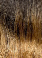 Brown Mixed Blonde Wavy Lace Front Synthetic Wig LFCS354