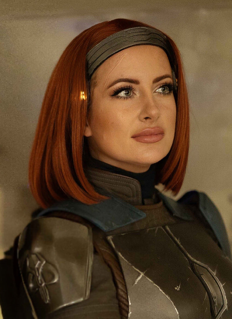 Star Wars The Mandalorian Bo-Katan Kryze Auburn Straight Bob Lace Front Synthetic Wig LFK5541