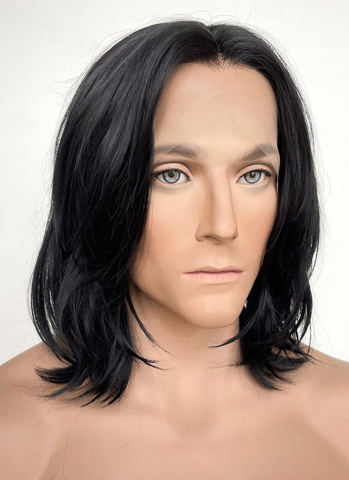 Black Lace Front Wig For Cosplay as John Wick LFK5543