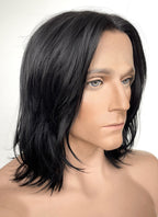 John Wick Black Wavy Lace Front Synthetic Men's Wig LFK5543