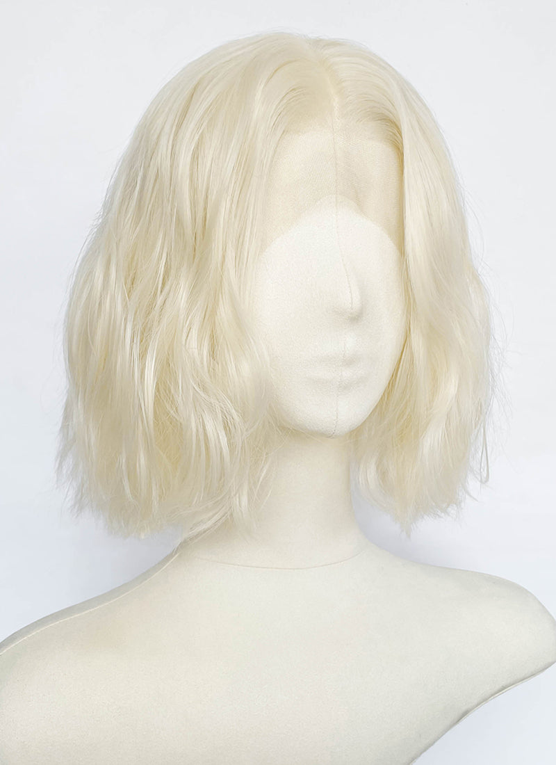 House of the Dragon King Aegon ll Targaryen Platinum Blonde Wavy Lace Front Synthetic Men's Wig LFK5561