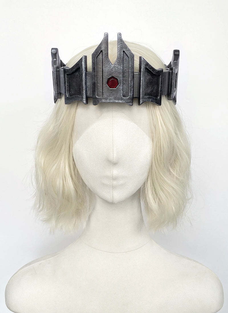 House of the Dragon King Aegon ll Targaryen Platinum Blonde Wavy Lace Front Synthetic Men's Wig LFK5561