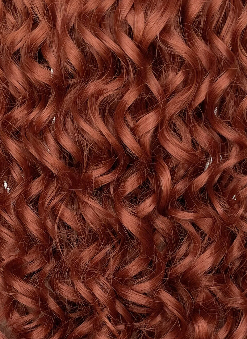 House of the Dragon Queen Alicent Auburn Curly Lace Front Synthetic Wig LFK5567F
