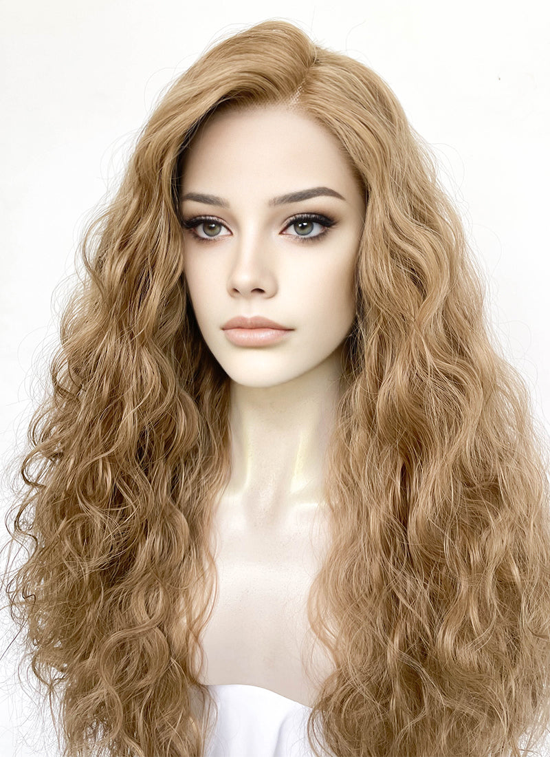 Blonde Curly Lace Front Synthetic Wig LFK5572F