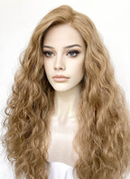 Blonde Curly Lace Front Synthetic Wig LFK5572F