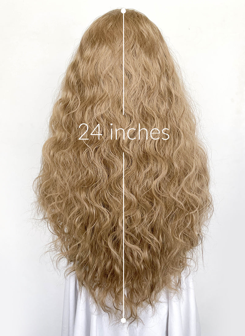 Blonde Curly Lace Front Synthetic Wig LFK5572F