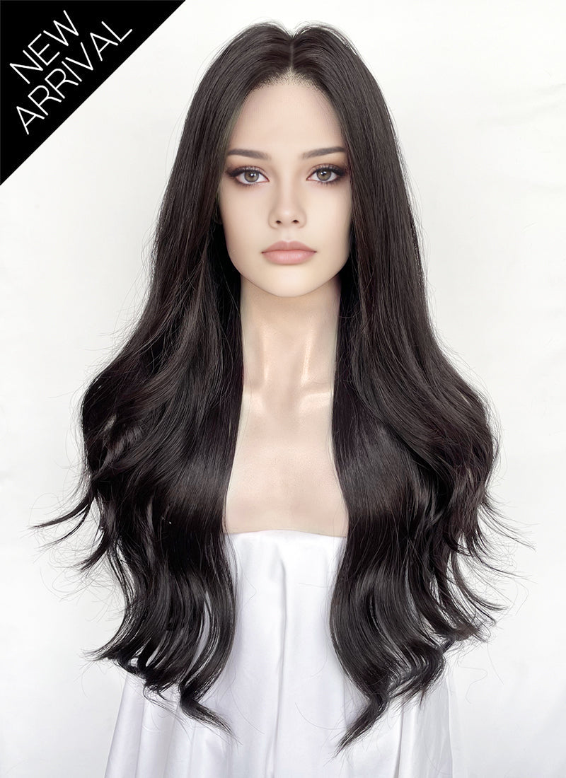 Black Wavy Lace Front Synthetic Hair Wig LFK5580