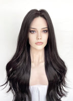 Black Wavy Lace Front Synthetic Hair Wig LFK5580