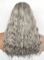 The Lord of the Rings Gandalf Mixed Grey Wavy Lace Front Synthetic Men's Wig LFK5581