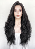 Black Wavy Lace Front Synthetic Hair Wig LFK5582