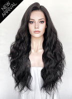 Black Wavy Lace Front Synthetic Hair Wig LFK5582