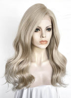 Two Tone Blonde Wavy Lace Front Synthetic Hair Wig LFK5583