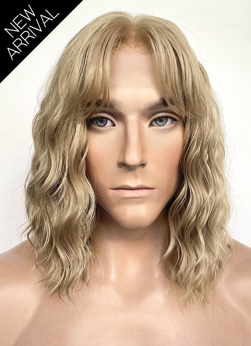 The Lord of the Rings Faramir Blonde Wavy Lace Front Synthetic Men's Wig LFK5584