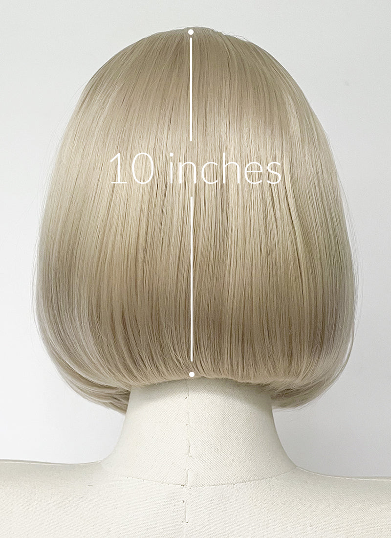Hades 2 Melinoe Blonde Straight Bob Lace Front Synthetic Wig LFK5591