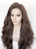 Brunette Wavy Lace Front Synthetic Hair Wig LFK5597