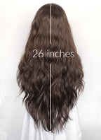 Brunette Wavy Lace Front Synthetic Hair Wig LFK5597