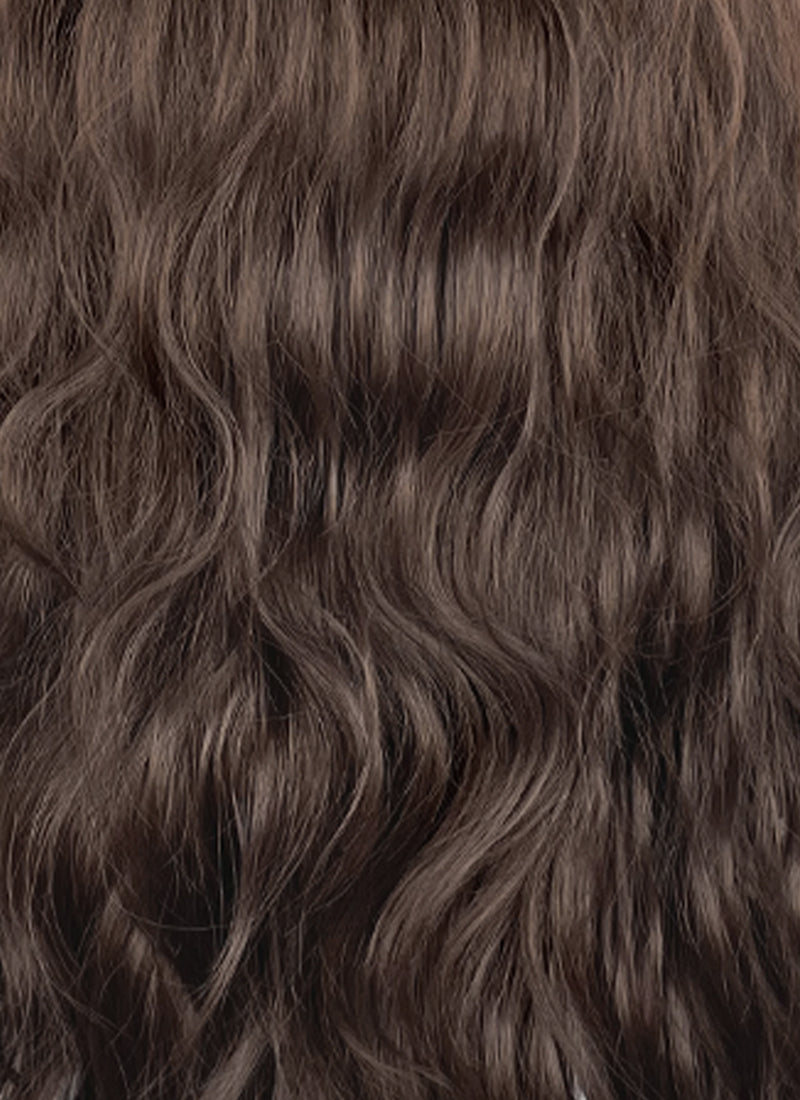 Brunette Wavy Lace Front Synthetic Hair Wig LFK5597