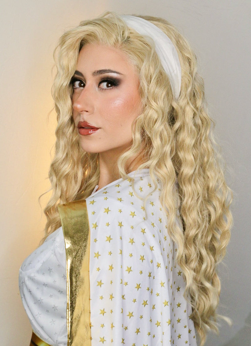 The Boys Starlight Blonde Curly Lace Front Synthetic Wig LFK5602