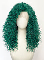 Green Curly Lace Front Synthetic Wig LFK5604