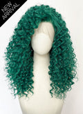 Green Curly Lace Front Synthetic Wig LFK5604