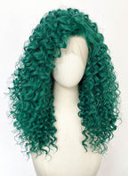 Green Curly Lace Front Synthetic Wig LFK5604