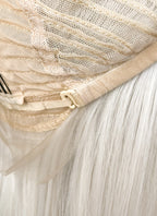 Ash Blonde Straight 13" x 6" Lace Top Kanekalon Synthetic Hair Wig LFS029