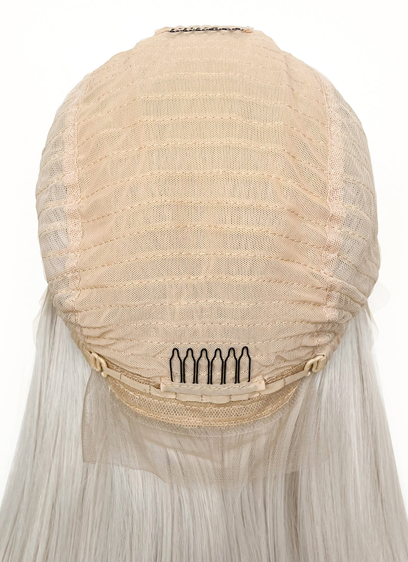 Ash Blonde Straight 13" x 6" Lace Top Kanekalon Synthetic Hair Wig LFS029