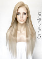 Two Tone Blonde Straight 13" x 6" Lace Top Kanekalon Synthetic Hair Wig LFS038