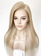 Two Tone Blonde Straight 13" x 6" Lace Top Kanekalon Synthetic Hair Wig LFS038