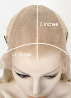 Ash Blonde Wavy 13" x 6" Lace Top Kanekalon Synthetic Hair Wig LFS042