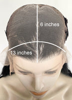 Black Wavy 13" x 6" Lace Top Kanekalon Synthetic Hair Wig LFS052