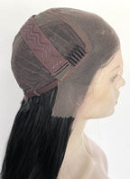 Black Wavy 13" x 6" Lace Top Kanekalon Synthetic Hair Wig LFS052