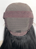 Black Wavy 13" x 6" Lace Top Kanekalon Synthetic Hair Wig LFS052