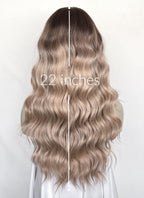 Balayage Mixed Blonde Wavy 13" x 6" Lace Top Kanekalon Synthetic Hair Wig LFS055
