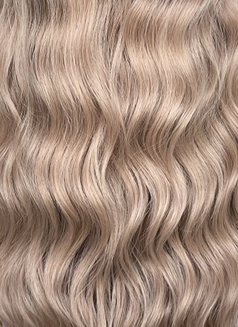 Balayage Mixed Blonde Wavy 13" x 6" Lace Top Kanekalon Synthetic Hair Wig LFS055