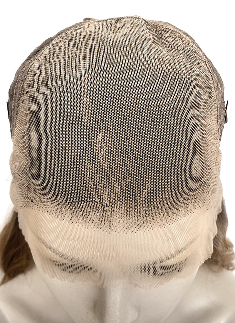 Blonde With Dark Roots Wavy 13" x 6" Lace Top Kanekalon Synthetic Hair Wig LFS056