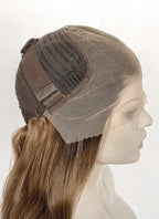 Blonde With Dark Roots Wavy 13" x 6" Lace Top Kanekalon Synthetic Hair Wig LFS056