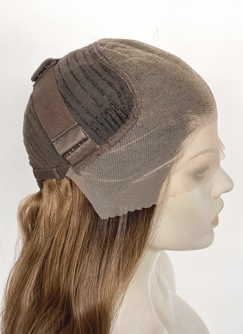 Blonde With Dark Roots Wavy 13" x 6" Lace Top Kanekalon Synthetic Hair Wig LFS056